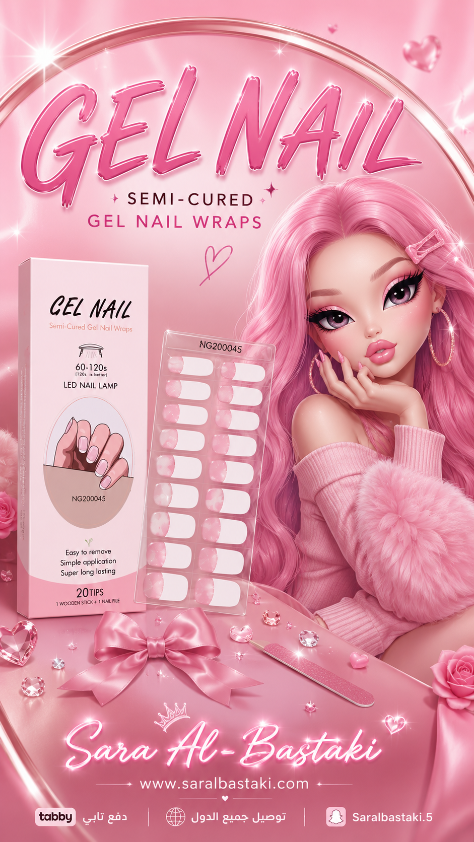 Gel Nail Wrap UV