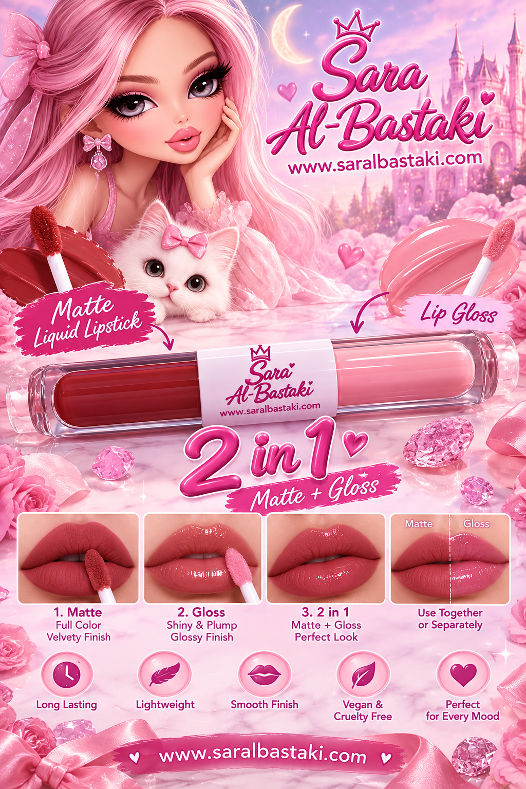 Two in one Lip Matte  + Lip gloss