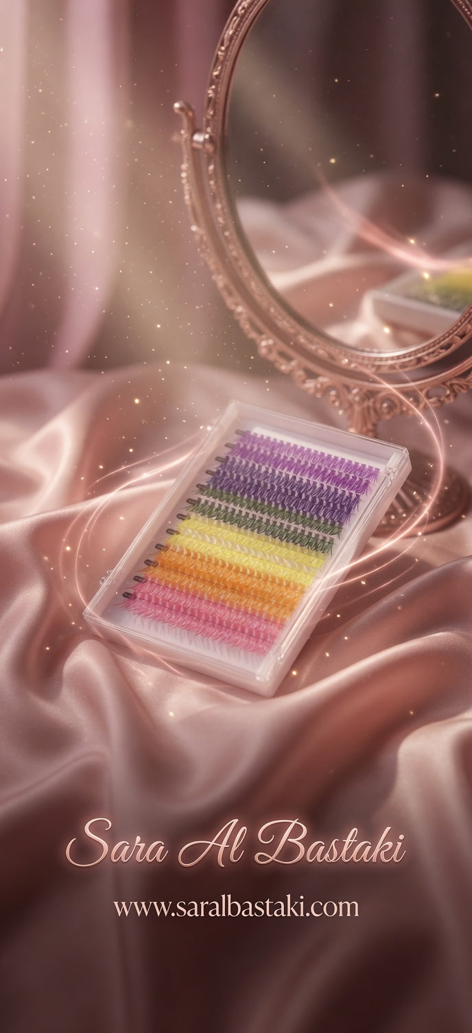 Colored eyelashes
