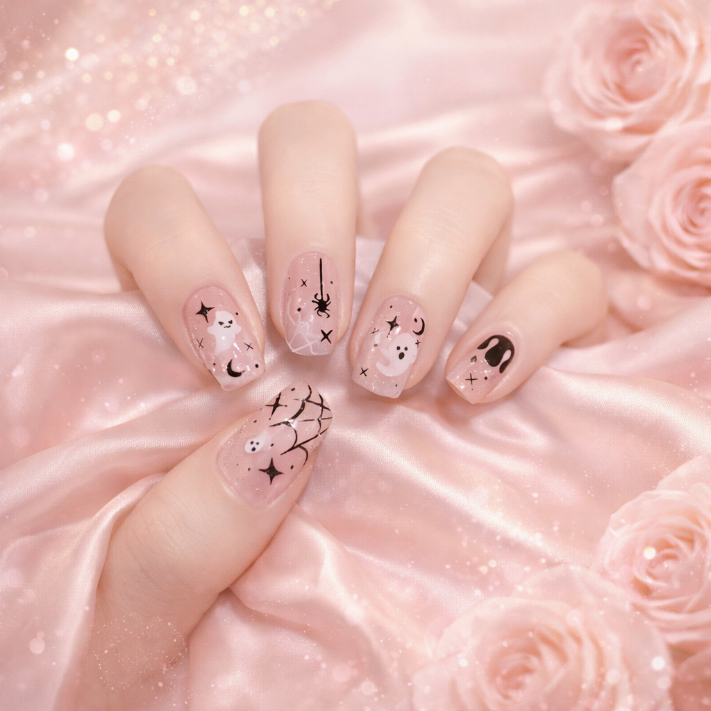 No.4 UV Semi-Cured Gel Nail sticker Lamp Needed