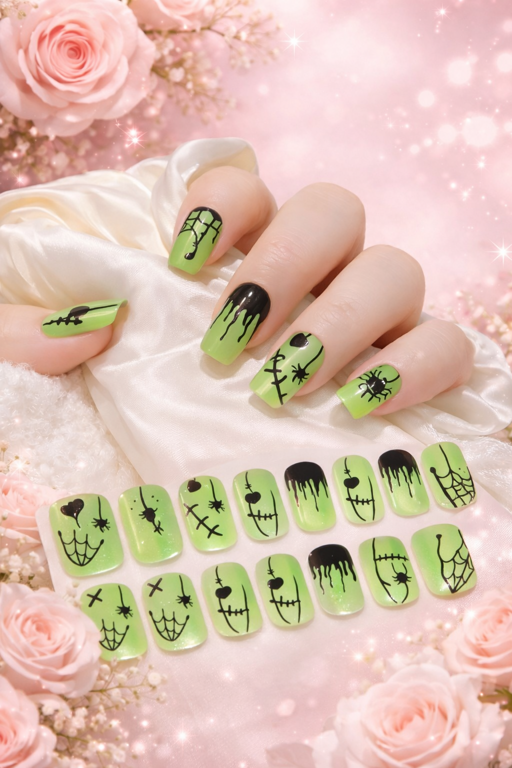 No.2 UV Semi-Cured Gel Nail sticker Lamp Needed