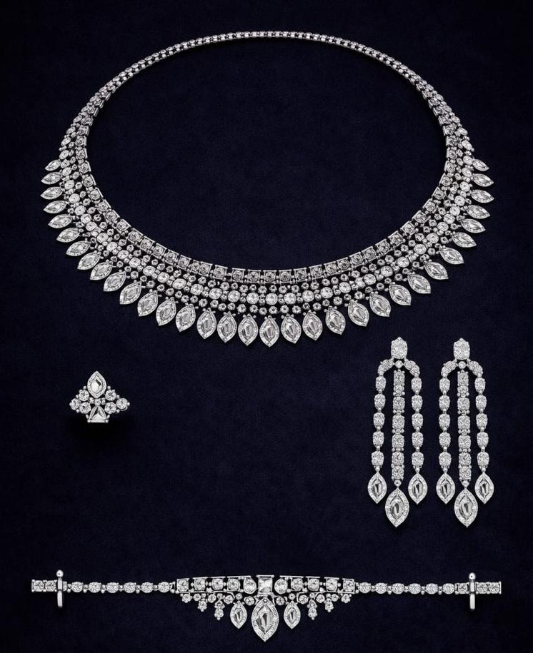 مطلي ذهب روديوم طقم رقم 3