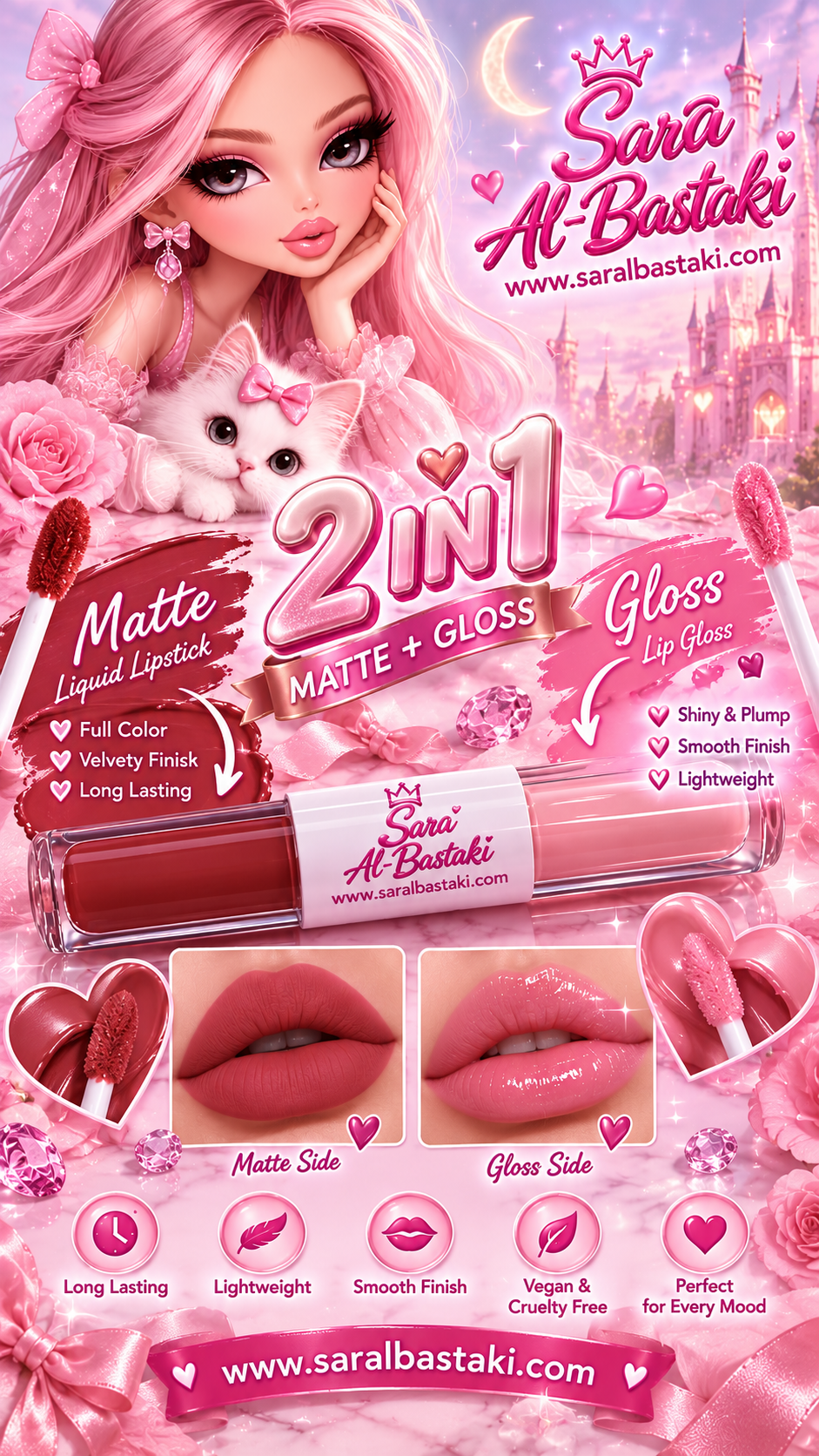Two in one Lip Matte  + Lip gloss