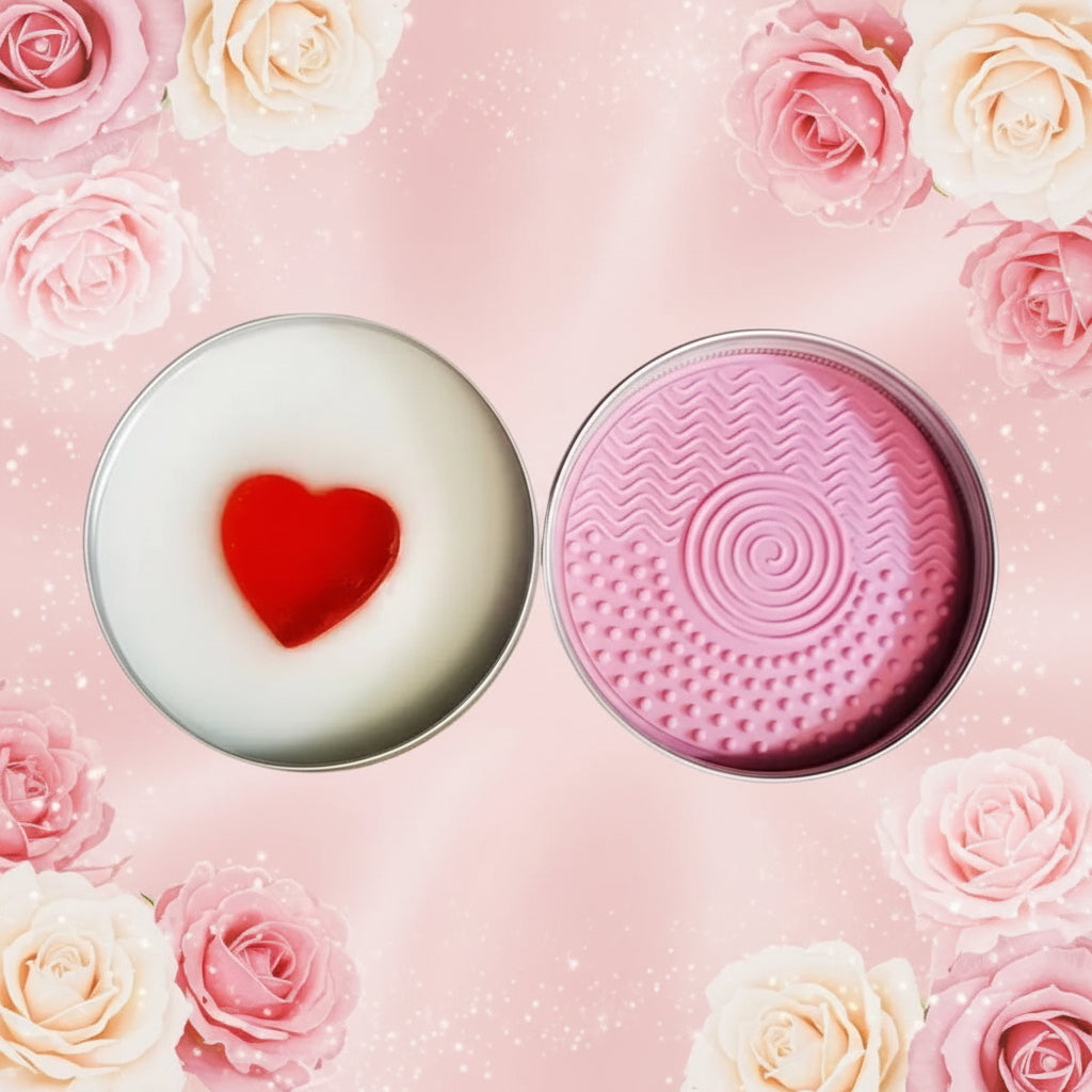 Brush Cleaner Soap with Silicone Pad