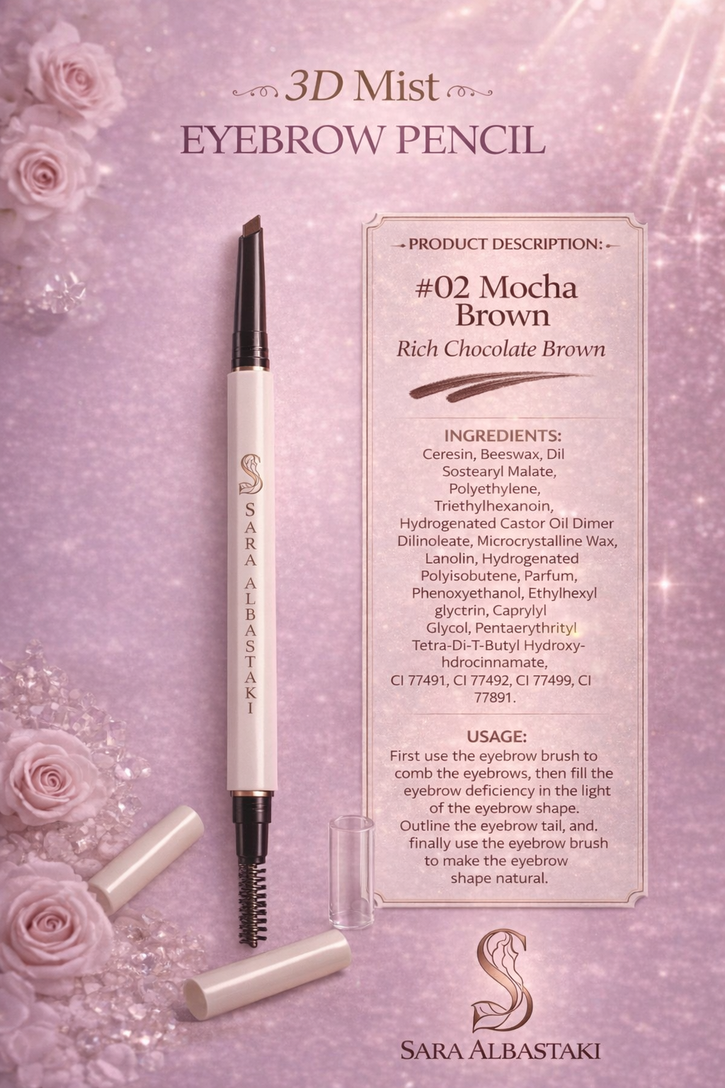 Eyebrow Pencil No.2 Mocha Brown