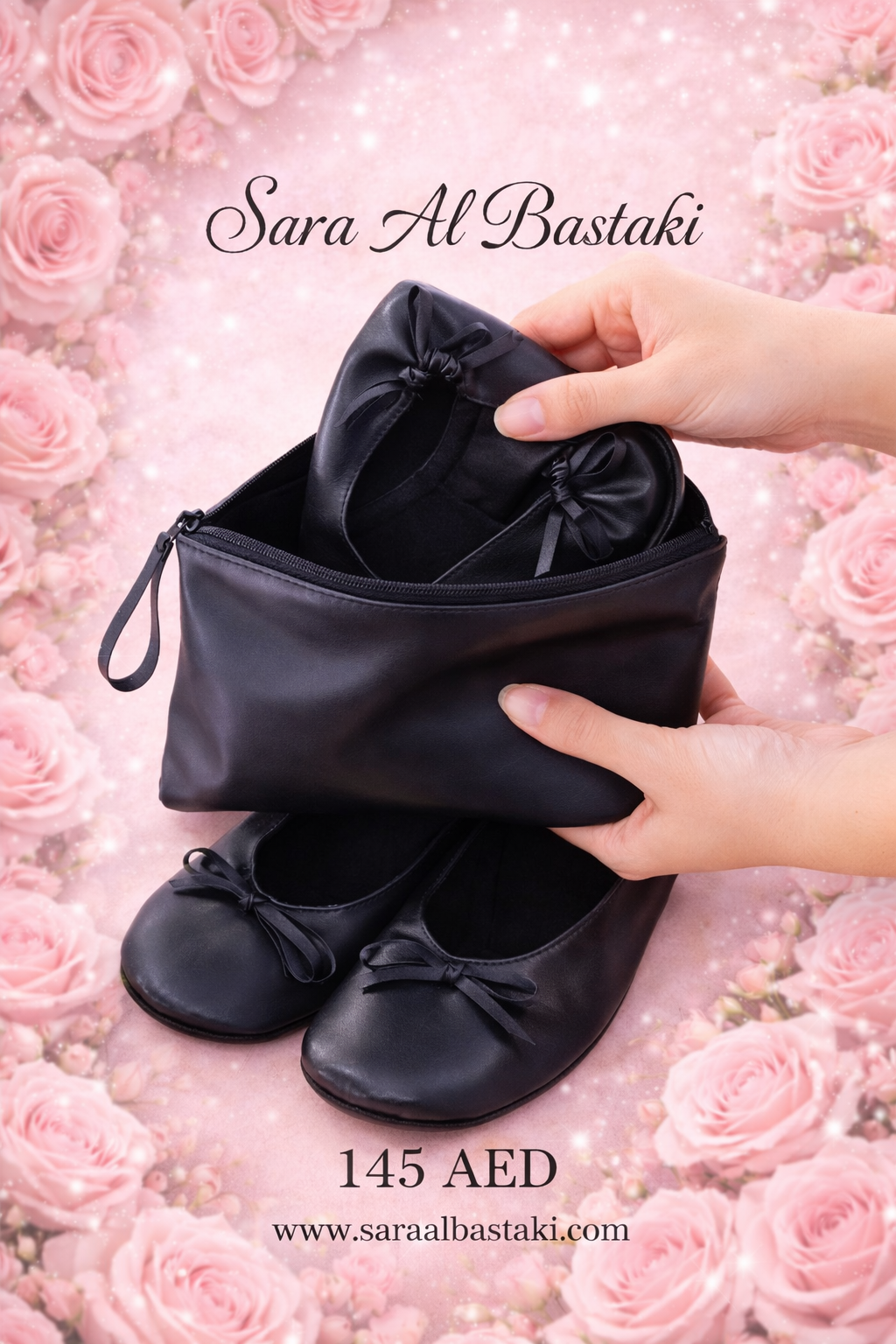 From Heels to Comfort – Foldable Flats قياس M