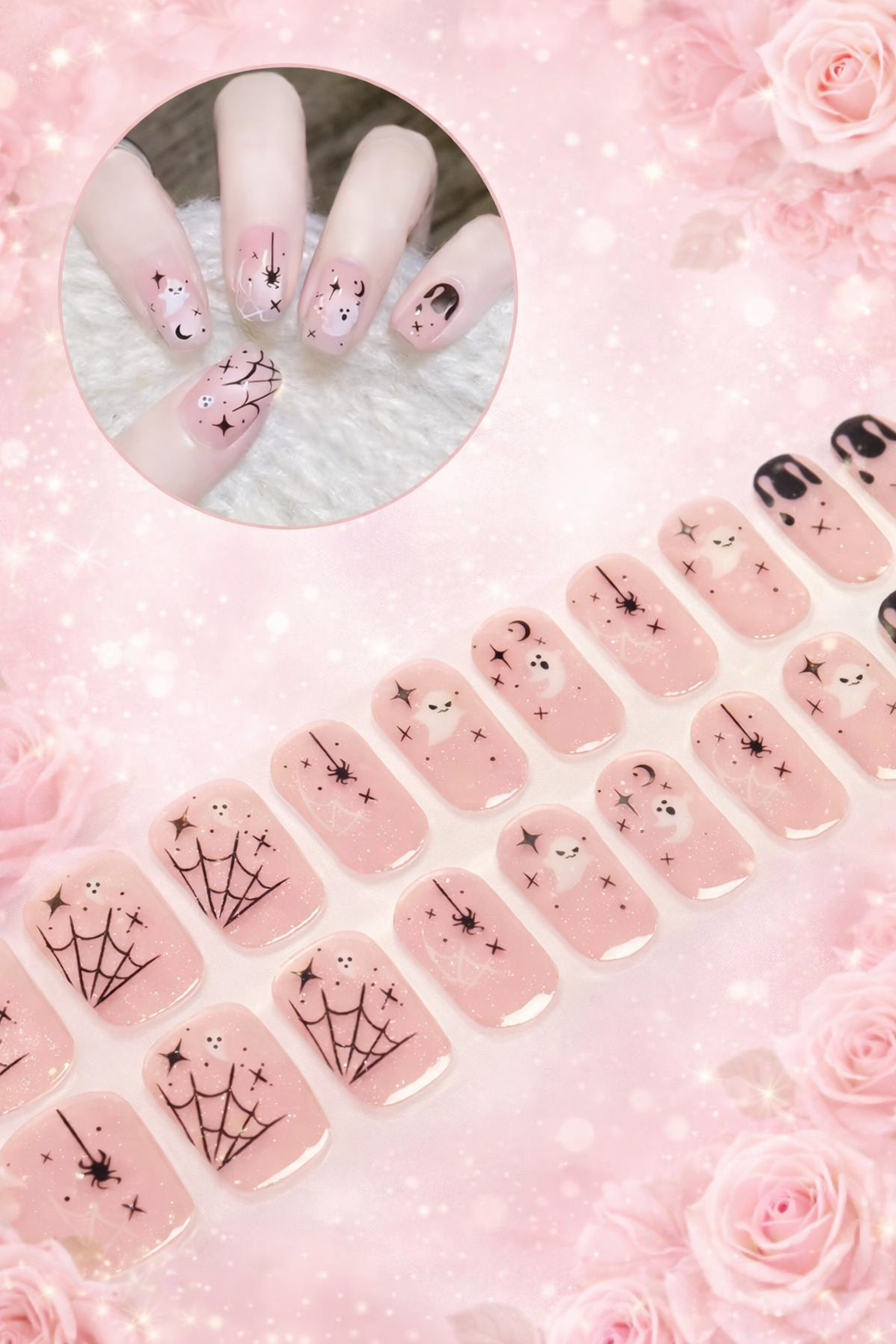 No.4 UV Semi-Cured Gel Nail sticker Lamp Needed