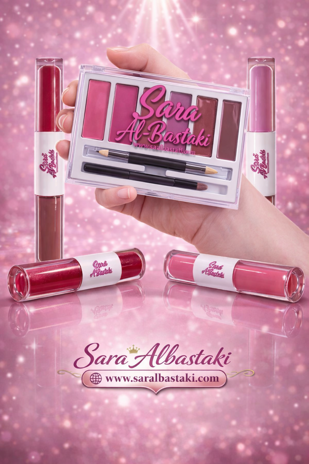 Two in one "   Sugar Coral matte liquid lip stick YG07 + Desert Sand  lip gloss CC23 "